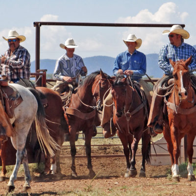 Ranchers on horseback